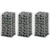 Image de vidaXL Jeu de panier de gabion - Argenté