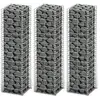 Image de VidaXL Jeu de panier de gabion 3 pièces - 25x25x100 cm