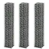 Image de vidaXL Jeu de Panier Gabion 3 pcs