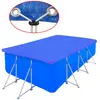 Image de vidaXL Couverture de piscine 394x207 cm - Bleu foncé