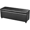 Image de vidaXL Banc de rangement Noir