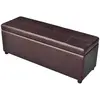 Image de vidaXL Banc long de rangement - Marron