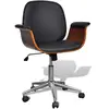 Image de Vidaxl Chaise pivotante - Bois courbé/Similicuir