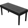 Image de vidaXL Banc Cuir Synthétique Noir