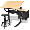 Image de vidaXL Table à dessin - Blanc