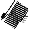 Image de vidaXL Bêche et Tarière 180 mm + Rallonge