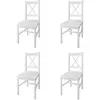 Image de vidaXL Chaises à manger - Blanc