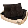 Image de vidaXL Lit Pour Chiens - Beige/Marron