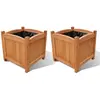 Image de vidaXL Ensemble de 2 lits surélevés en bois