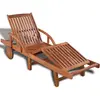 Image de vidaXL Chaise longue d'acacia