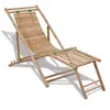 Image de vidaXL Chaise de terrasse Bambou