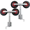 Image de vidaXL Ensemble de 2 Supports à Double Roue