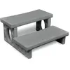 Image de vidaXL Marches pour spa gris