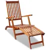 Image de vidaXL Chaise Terrasse Repose-pied Acacia