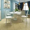 Image de Vidaxl lot de 4 chaises de salle à manger - Blanc Bois d'hévéa solide