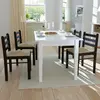 Image de vidaXL Lot de 4 chaises - Marron
