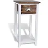 Image de Table de chevet VidaXL - Marron et blanc
