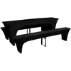 Image de VIDAXL Housses de table et bancs extensibles