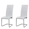 Image de vidaXL Chaises cantilever - Lot de 2 - Blanc