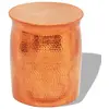 Image de VidaXL Table Basse/Tabouret Martelé - Laiton/Cuivre