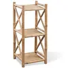 Image de VIDAXL Étagère 3 niveaux Bambou