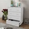 Image de vidaXL Buffet avec 4 tiroirs 60x30,5x71 cm Blanc
