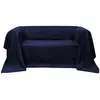 Image de vidaXL Housse micro-suède - Bleu marine