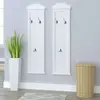 Image de vidaXL Portemanteaux 2 pcs Blanc