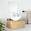 Image de vidaXL Salle de bain 2 pcs chêne bois d'ingénierie