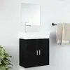 Image de vidaXL Ensemble Meubles Salle de Bain 2 pcs - Noir