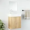 Image de vidaXL 2 pcs Chêne