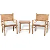 Image de VIDAXL Mobilier de bistro 3 pcs - Bambou