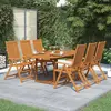Image de vidaXL Ensemble à manger extérieur 7 pcs Bois