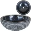 Image de vidaXL Lavabo Marbre 40 cm - Noir