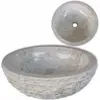 Image de vidaXL Lavabo Marbre 40 cm - Crème