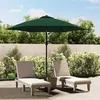 Image de vidaXL Parasol Porte-à-faux LED Vert