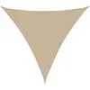 Image de vidaXL Voile de Parasol Triangle Beige