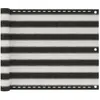 Image de vidaXL Écran de balcon en PEHD 75x400 cm Anthracite et blanc