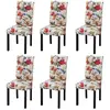 Image de vidaXL Chaises à manger lot de 6 - Multicolore Tissu