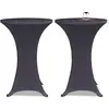 Image de vidaXL Housse de table extensible Anthracite 80cm
