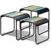 Image de vidaXL Tables Gigognes - Bois de Récupération