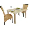Image de VIDAXL Chaises bois de manguier et abaca