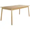 Image de Table à manger rectangulaire avec rallonge en chêne naturel 180/240x90cm Glimps - Zuiver