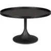 Image de Table basse ronde en chêne noir 69x42cm Jason - Zuiver
