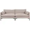 Image de Canapé droit 3 places en polyester latte 230cm Summer - Zuiver