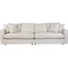 Image de Canapé 3 places en polyester et mélange de lin cream 266cm Sense - Zuiver