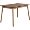 Image de Table à manger rectangulaire avec rallonge en noyer naturel 120/162x80cm Glimps - Zuiver