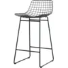 Image de Chaise de bar en métal noir Wire - HKliving