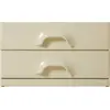 Image de Commode 2 tiroirs crème - HKLIVING