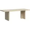 Image de Table à manger rectangulaire en bois crème 220x90 cm - HKliving